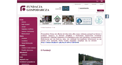 Desktop Screenshot of fundacjagospodarcza.pl